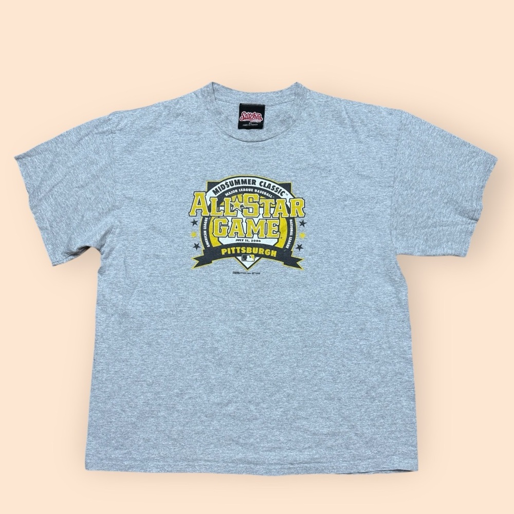 Vintage 2006 MLB All Star Game T Shirt Pittsburgh Pirates PNC Park XL Gray 2000s